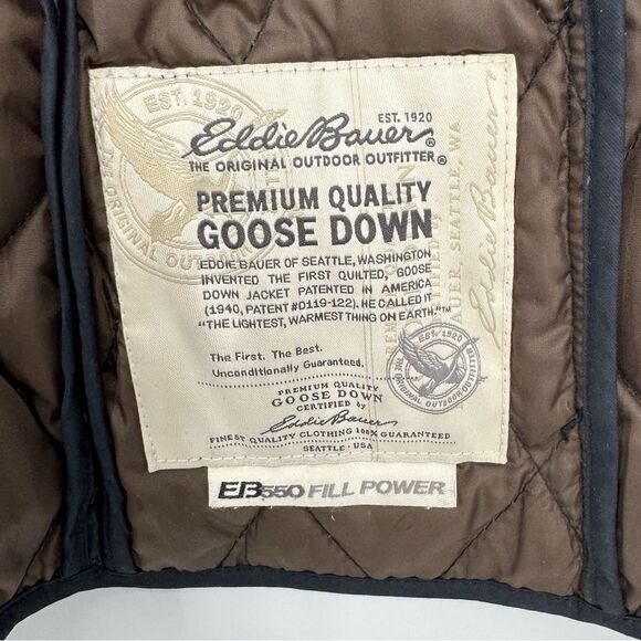 Eddie Bauer 550 Fill Power Goose Down Quilted Vest Sz  XS - Picture 9 of 10